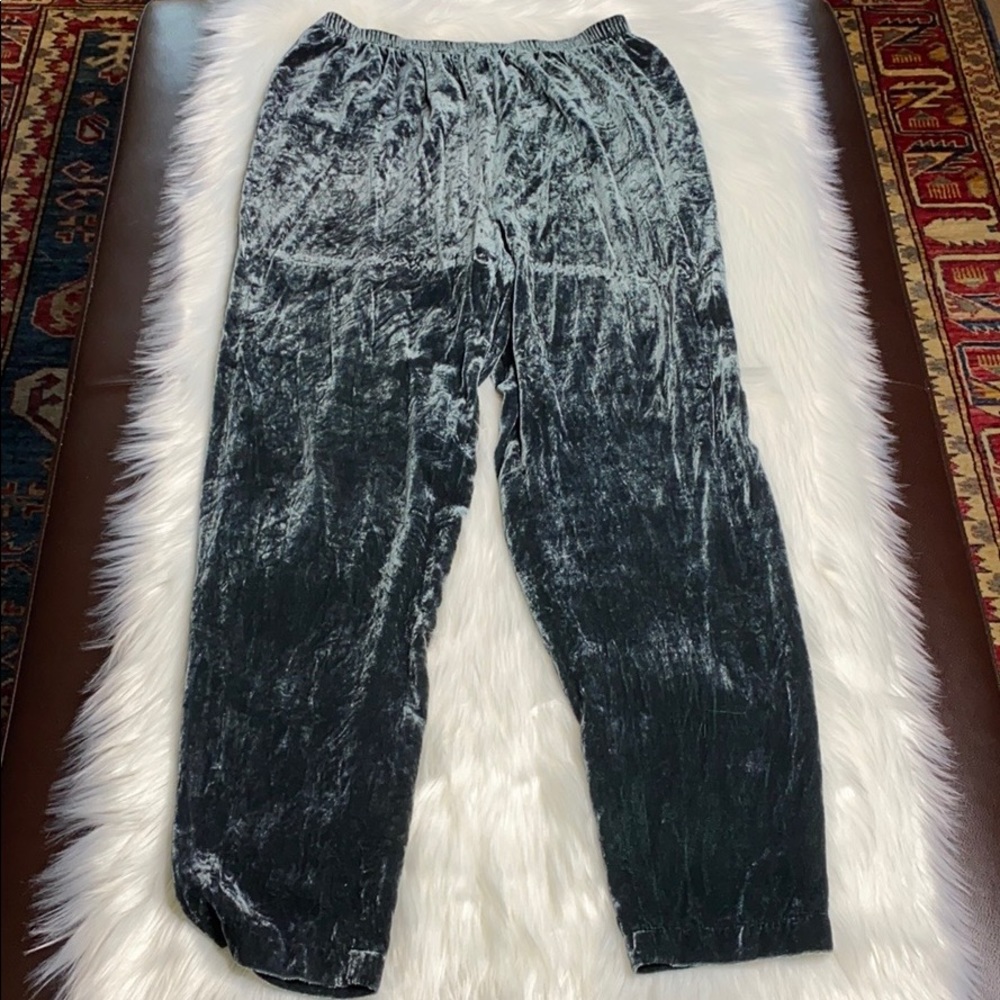 Eileen Fisher Vintage Green Velvet Pant